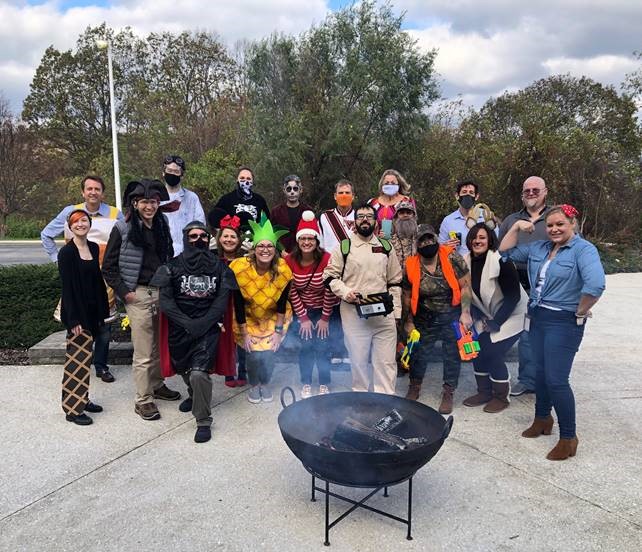 Luna Employees at Halloween