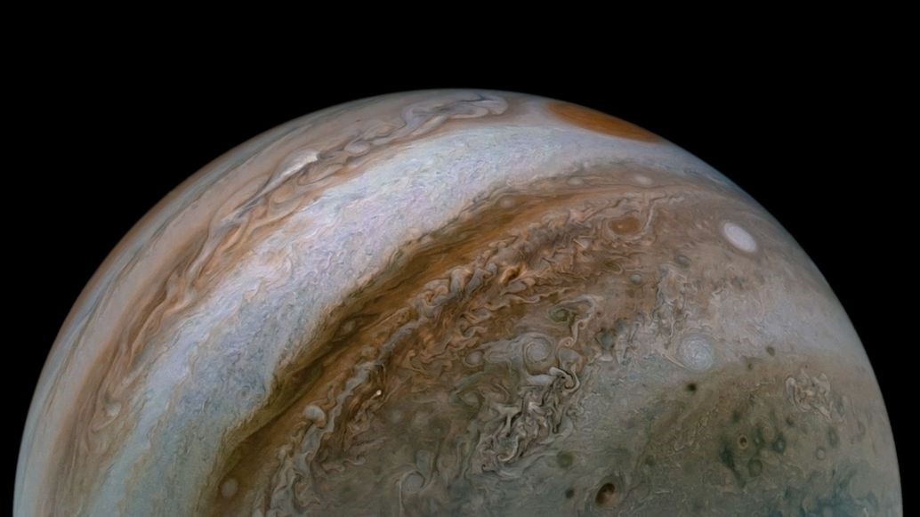 Jupiter atmosphere from NASA Juno