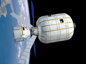 Inflatable space habitat (courtesy Bigelow Aerospace)