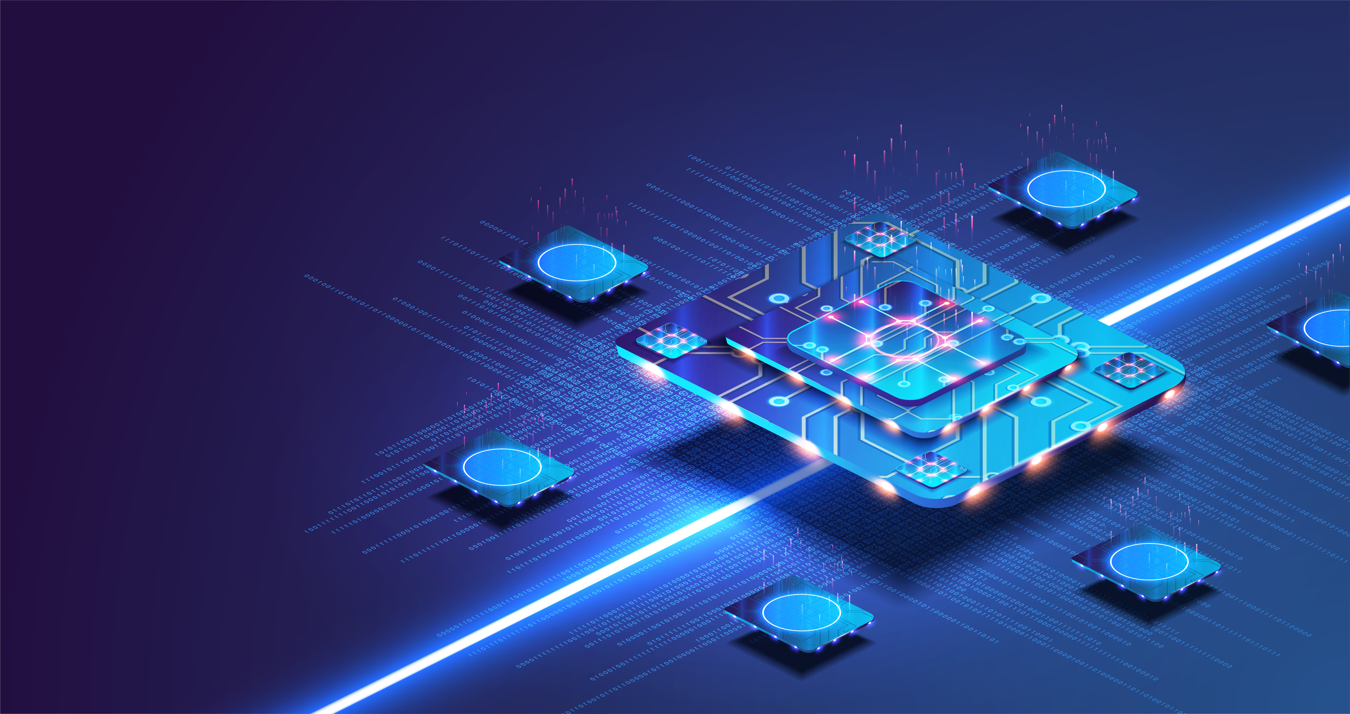 Silicon chip photonic integrated circuit